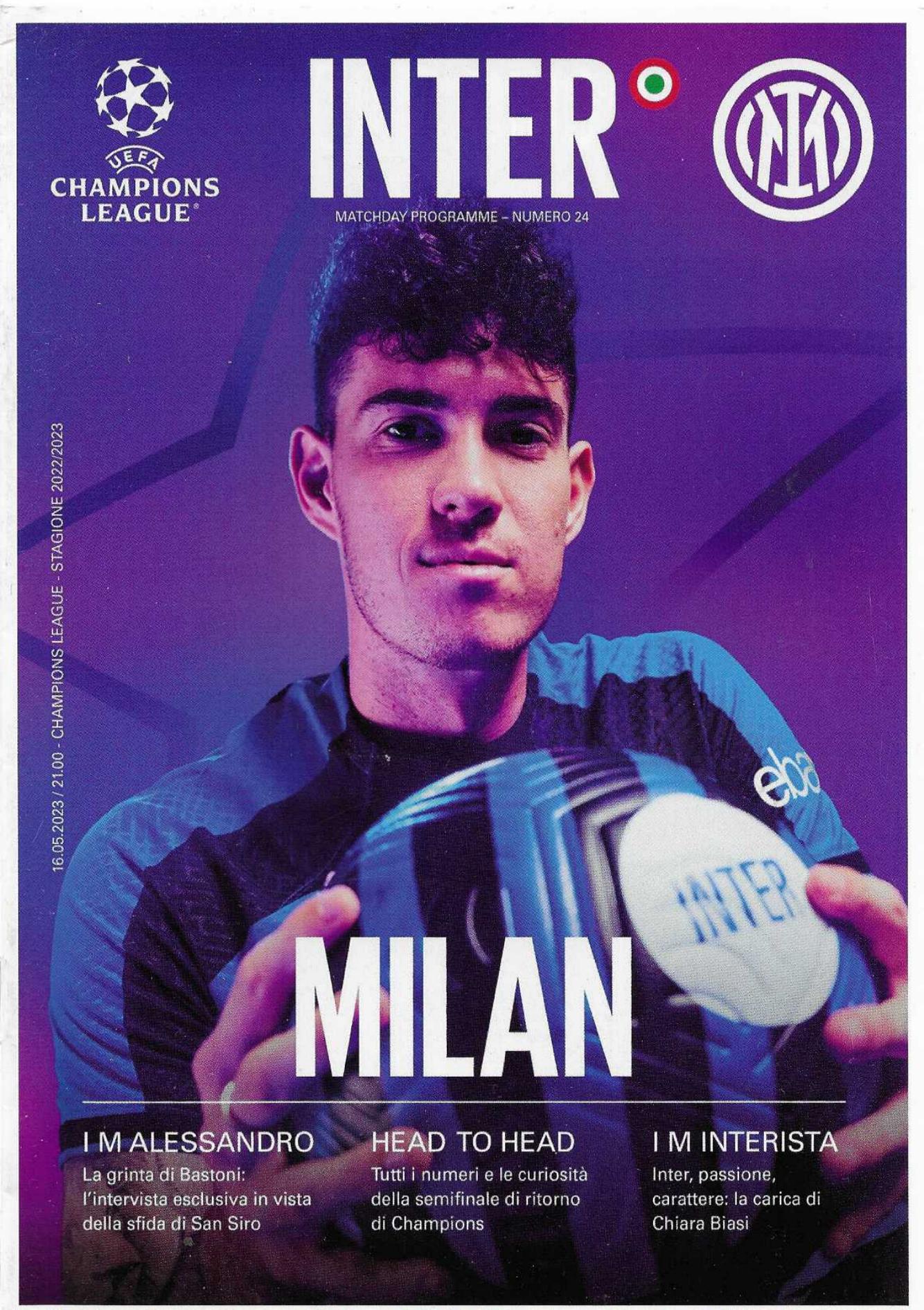 2023 CHAMPIONS LEAGUE SEMI-FINAL - INTER MILAN v AC MILAN